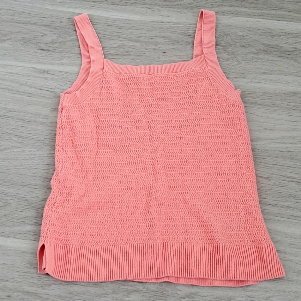 Gap peach sweater tank top